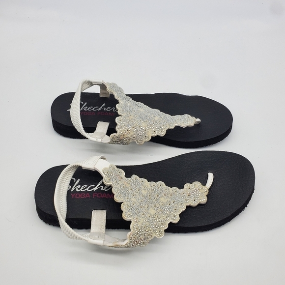 Skechers Shoes Women's 9 Cali Meditation Floral Lover Thong Sandals - Picture 5 of 12